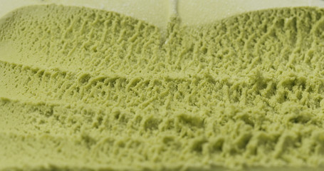 closeup matcha ice cream background