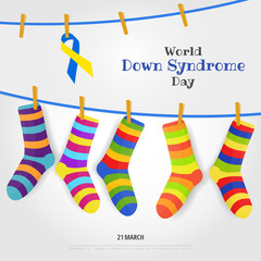 Vector Illustration on the theme World Down Syndrome Day