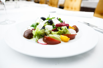 Salad with feta cheese