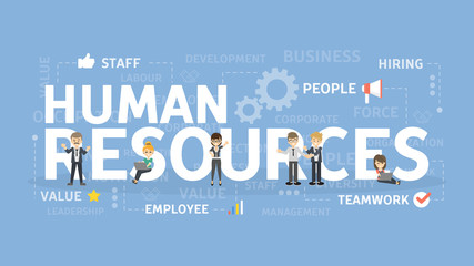 Human resources concept.