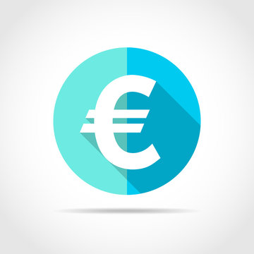EURO currency icon. Vector illustration.