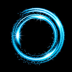 Abstract background with neon lights. Vector Illustration