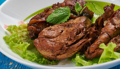 Turkish  chicken in pomegranate sauce