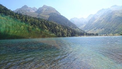 lac montagne paysage nature balade randonn&eacute;e