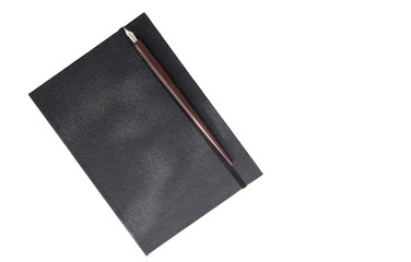 book and nib pen