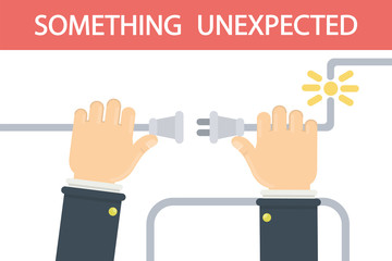 Man with broken cable.