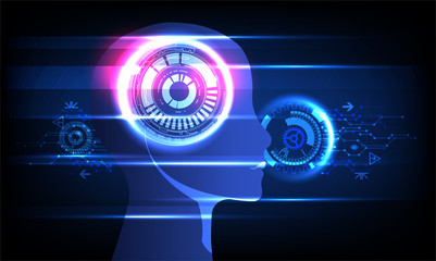 Artificial intelligence concept. Technology background.