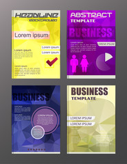 flyer design business and technology  icons, creative template design for presentation, poster, cover, booklet, banner.