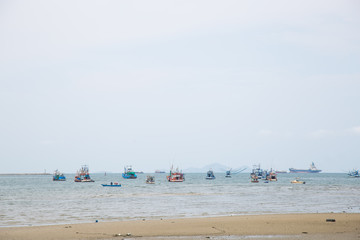 Fototapeta na wymiar Small Fishing Boats