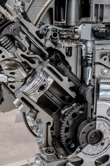 Fototapeta premium Internal combustion engine cutaway