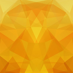 Yellow polygonal vector background. Can be used in cover design, book design, website background. Vector illustration