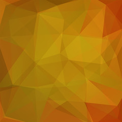 Abstract background consisting of brown, orange, beige triangles. Geometric design for business presentations or web template banner flyer. Vector illustration