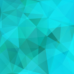 Geometric pattern, polygon triangles vector background in blue tones. Illustration pattern