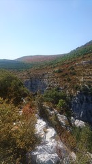 paysage montagne nature arbre horizon ciel bleu