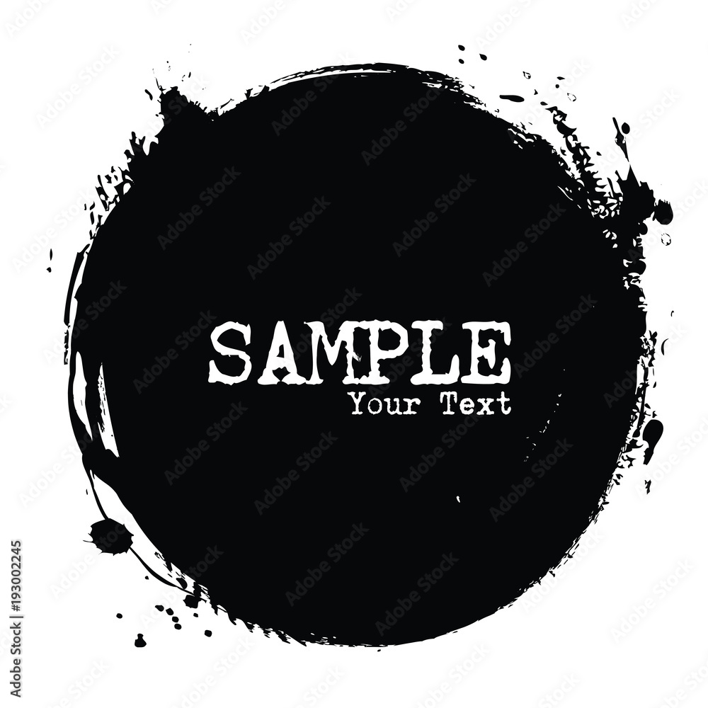 Canvas Prints circle shape . grunge style . vector