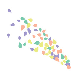 Bright spring background with colored petals. Simple gentle template for the card, invitation, printing. Fashionable decoration with beautiful petals.