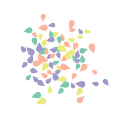 Bright spring background with colored petals. Simple gentle template for the card, invitation, printing. Fashionable decoration with beautiful petals.