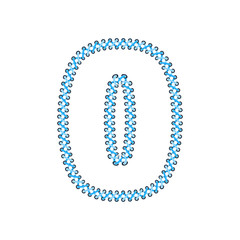 0 Shoelace Letter Logo Icon Design