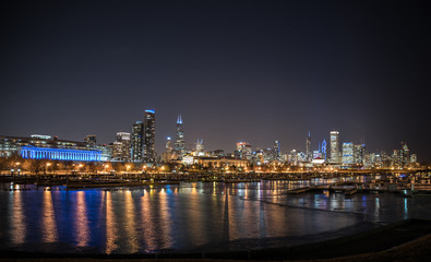 Fototapeta na wymiar Big City Skyline at Night