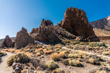 Fototapeta premium Felsformation Roques de García nahe am Vulkan Teide auf Teneriffa