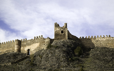 Fototapeta na wymiar Castle in mountain