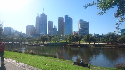 ville fleuve nature parc ensoleill&eacute; soleil