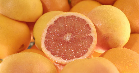 red orange with oranges in the background