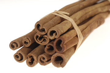 cinanamon isolated on white