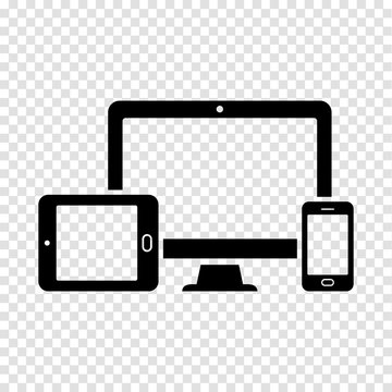 Monitor, phone, tablet icon