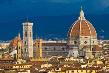 Fototapeta na wymiar Santa Maria del Fiore in Florence in Italy.