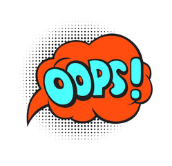 Pop art style sticker