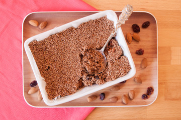 amaranth topping mandel cranberry