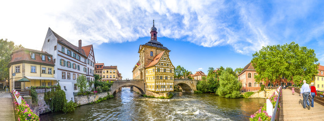 Altes Rathaus, Bamberg  - obrazy, fototapety, plakaty