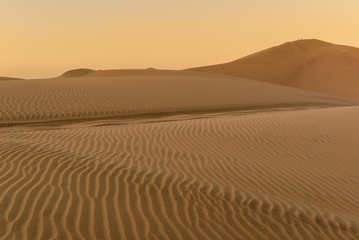 Sand dunes of Ica Desert near Huacachina, Ica Region, Peru