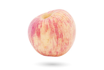 Fototapeta premium Fresh red apple isolated on white background with copy space.