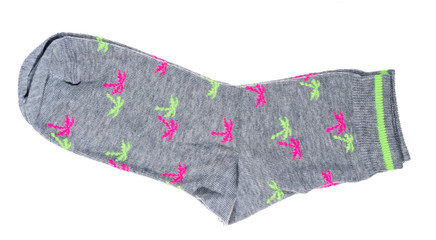female socks isolated on white background
