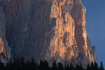 Typical beautiful landscape in Dolomites