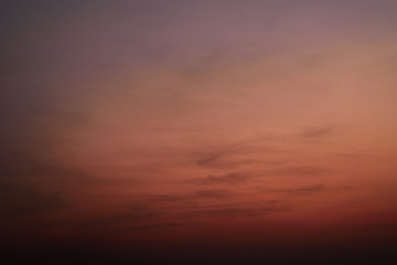 colorful sky after the twilight sunset