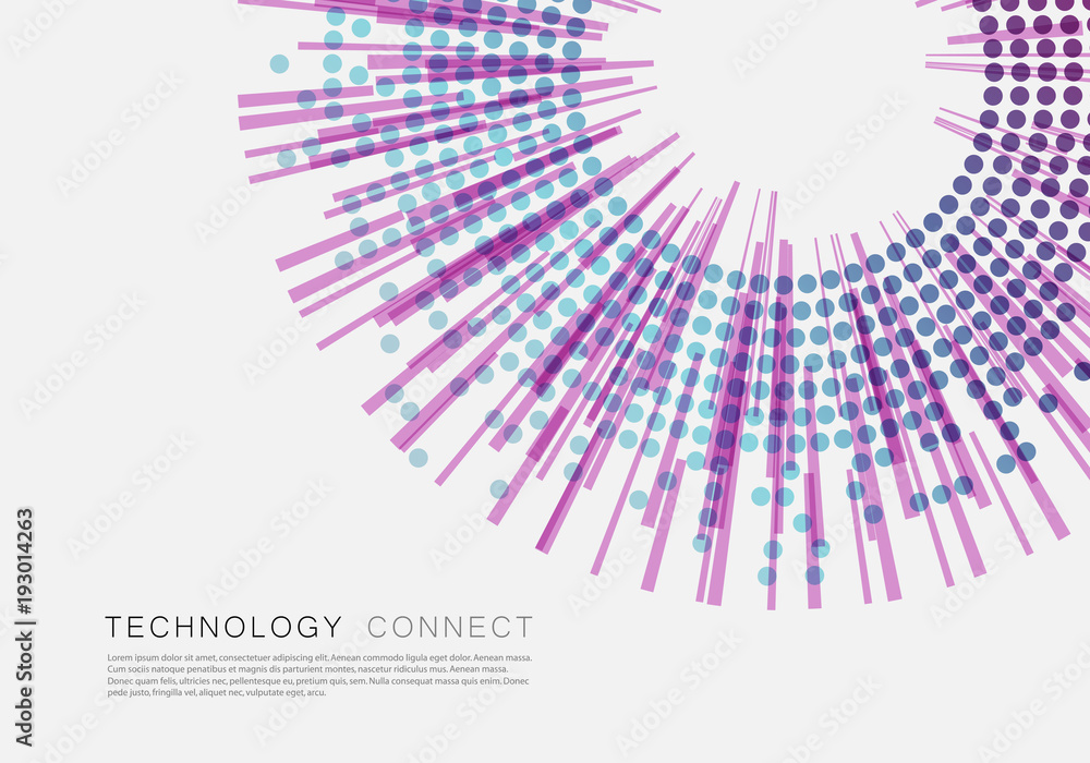 Aufkleber abstract background with halftone design. cover for annual report, magazine or presentation