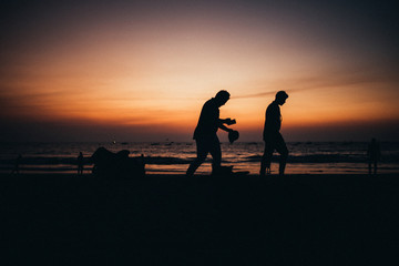 Fototapeta na wymiar Goa Sunset