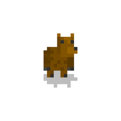 Obraz premium pixel character bear for games and web sites