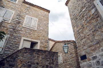 courtyard of the old town in Budva
