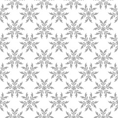 Gray seamless pattern on white background