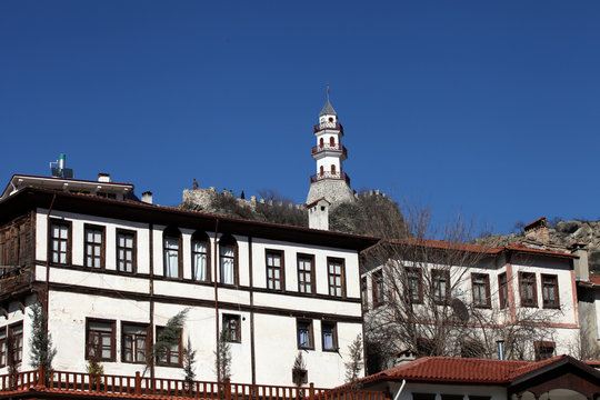 Victory Tower and Traditional Ottoman Homes in Goynuk, Bolu