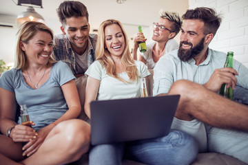 Group of friends enjoying time together online.