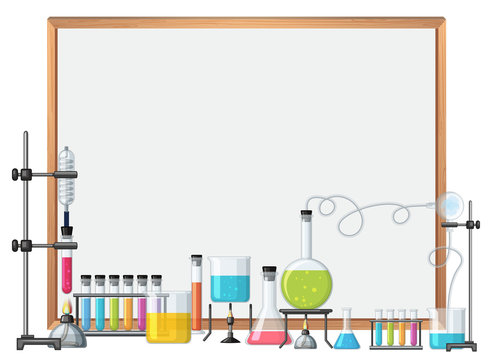 Border template with science equipments
