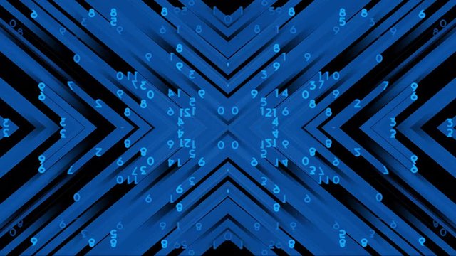 number code running down a computer screen with drop shadow effect and pattern