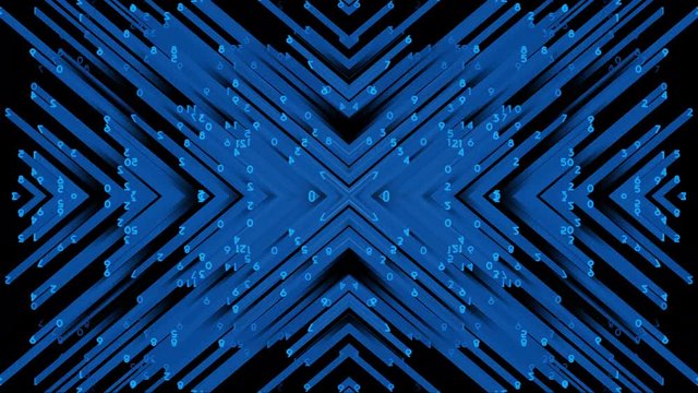 number code running down a computer screen with drop shadow effect and pattern
