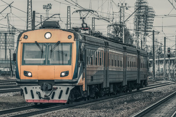 Fototapeta na wymiar Passenger electric train