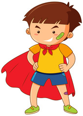 Little boy with red cape